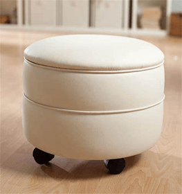 Leather Ottoman